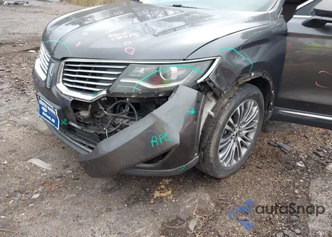 2018 Lincoln Mkx Reserve z USA, uszkodzony, nr VIN 2LMPJ6LR9JBL11659